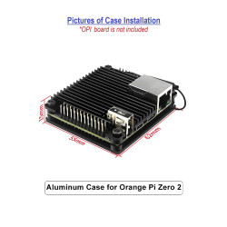 Metal Heatsink Case - Orange Pi Zero 2
